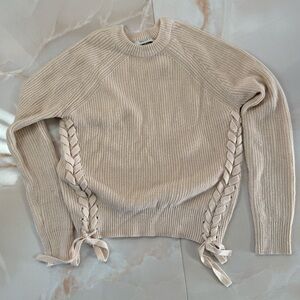 Beige knit sweater